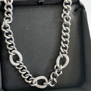 Juicy Couture Silver Rhinestone Necklace